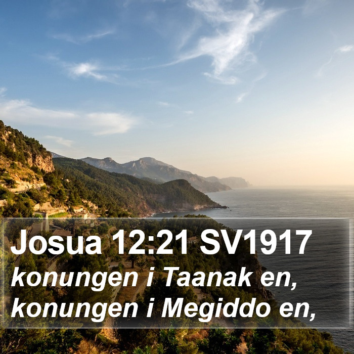 Josua 12:21 SV1917 Bible Study