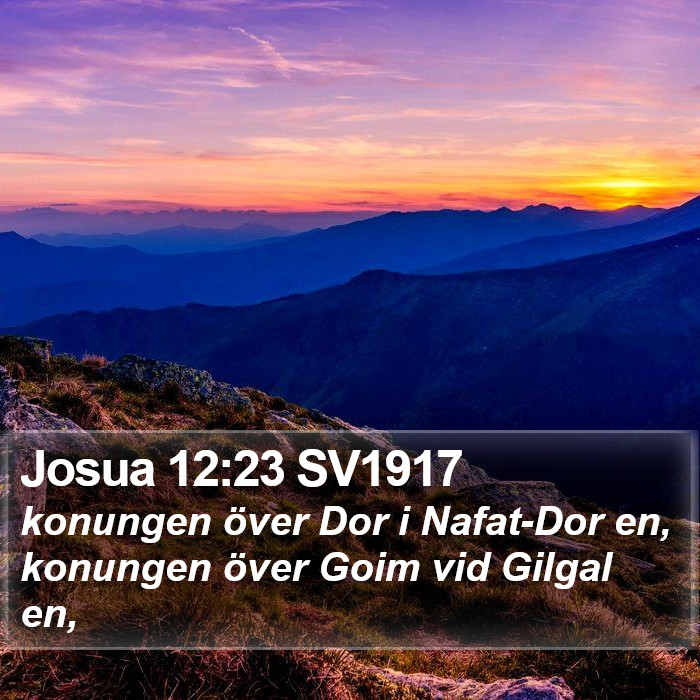 Josua 12:23 SV1917 Bible Study