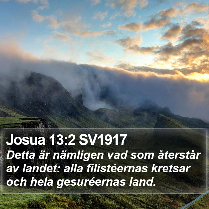 Josua 13:2 SV1917 Bible Study