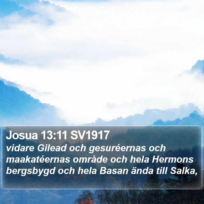 Josua 13:11 SV1917 Bible Study