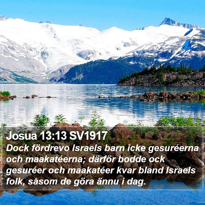 Josua 13:13 SV1917 Bible Study