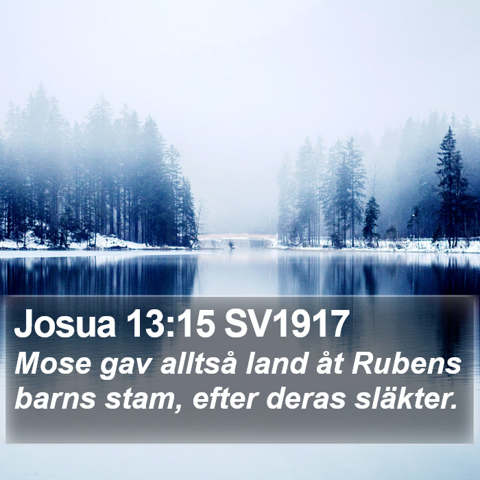 Josua 13:15 SV1917 Bible Study