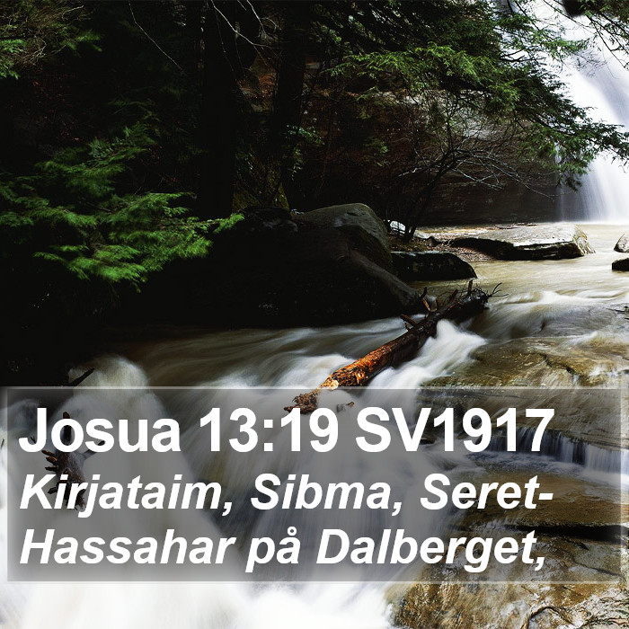 Josua 13:19 SV1917 Bible Study