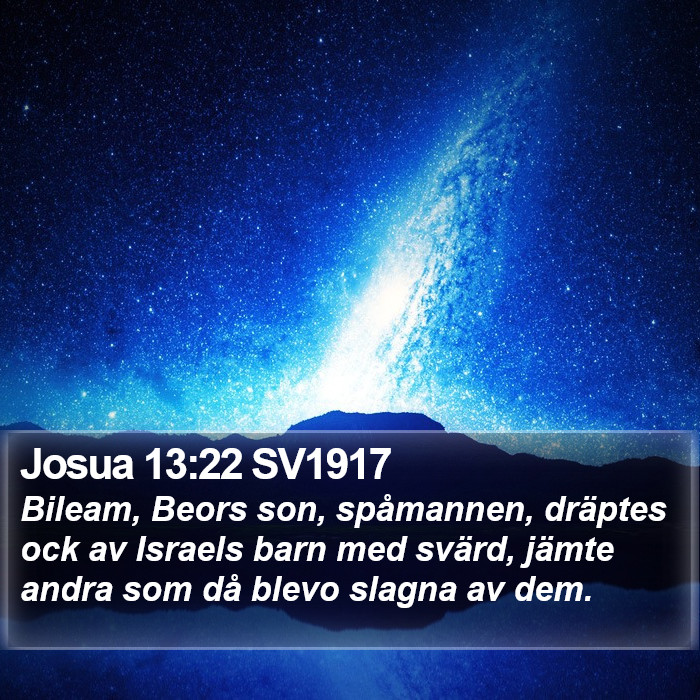 Josua 13:22 SV1917 Bible Study