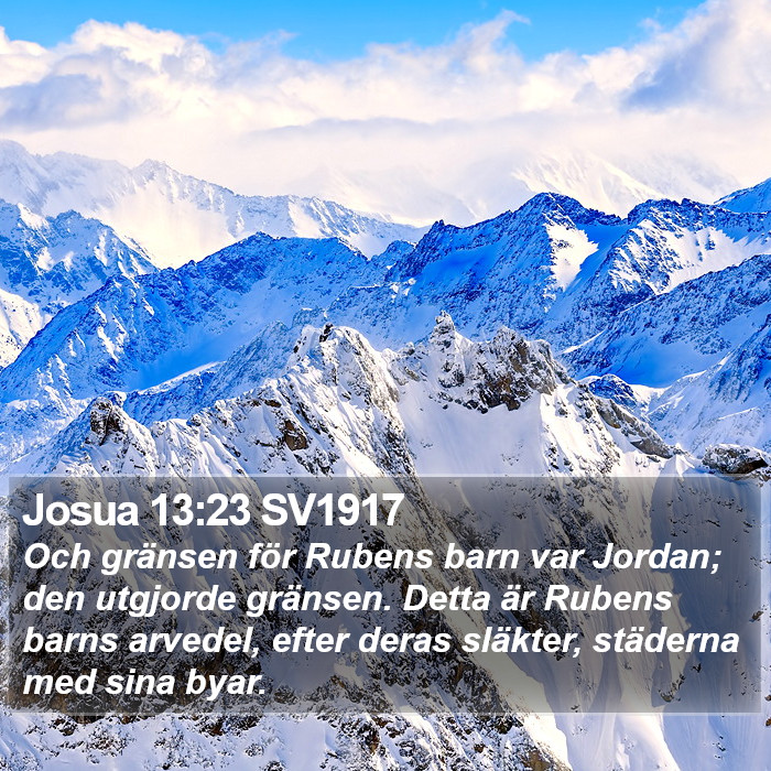 Josua 13:23 SV1917 Bible Study