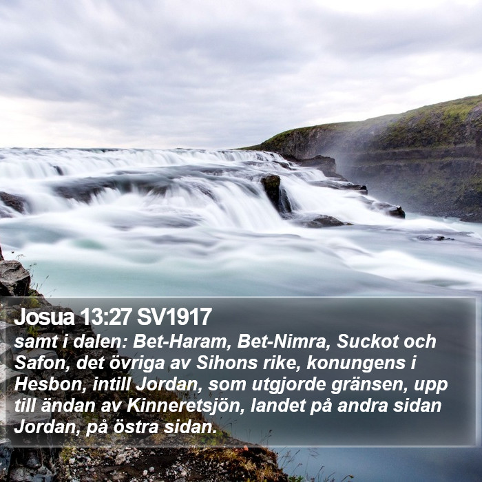 Josua 13:27 SV1917 Bible Study