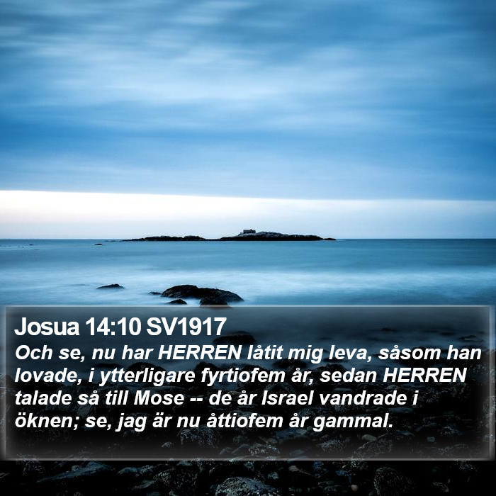 Josua 14:10 SV1917 Bible Study