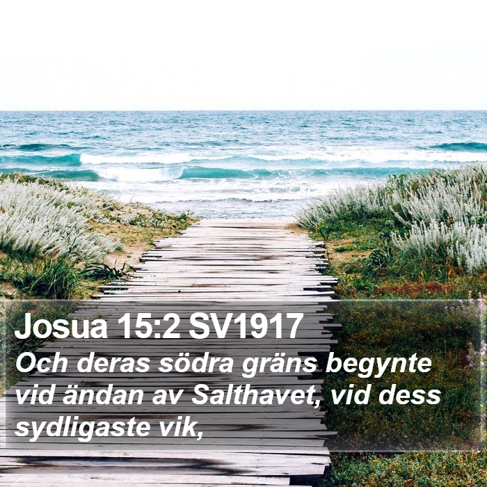 Josua 15:2 SV1917 Bible Study