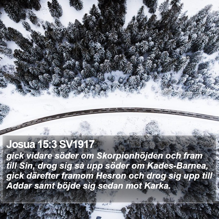 Josua 15:3 SV1917 Bible Study