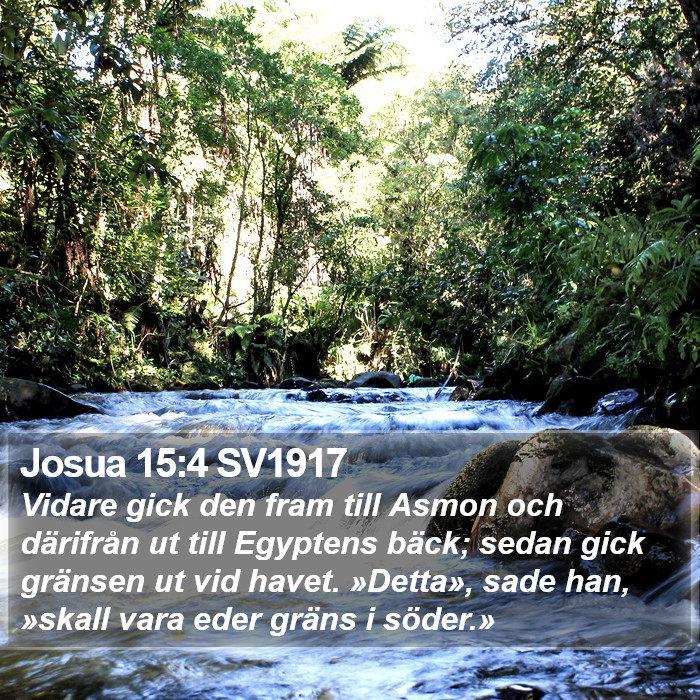 Josua 15:4 SV1917 Bible Study