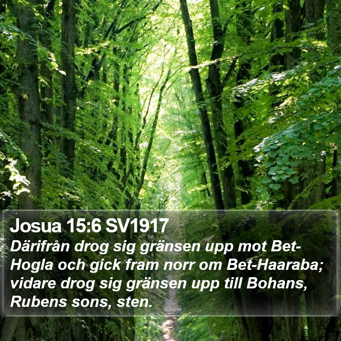 Josua 15:6 SV1917 Bible Study