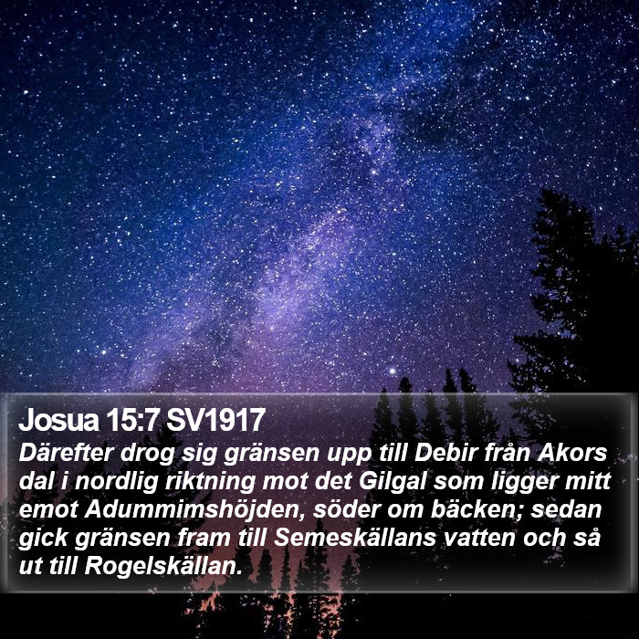 Josua 15:7 SV1917 Bible Study