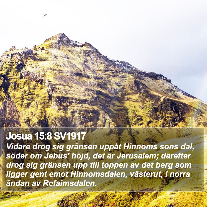 Josua 15:8 SV1917 Bible Study