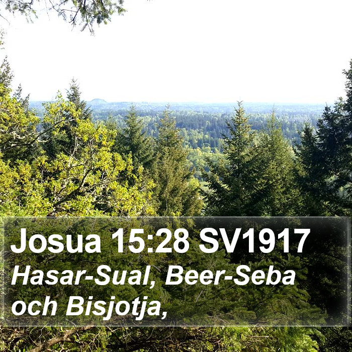 Josua 15:28 SV1917 Bible Study