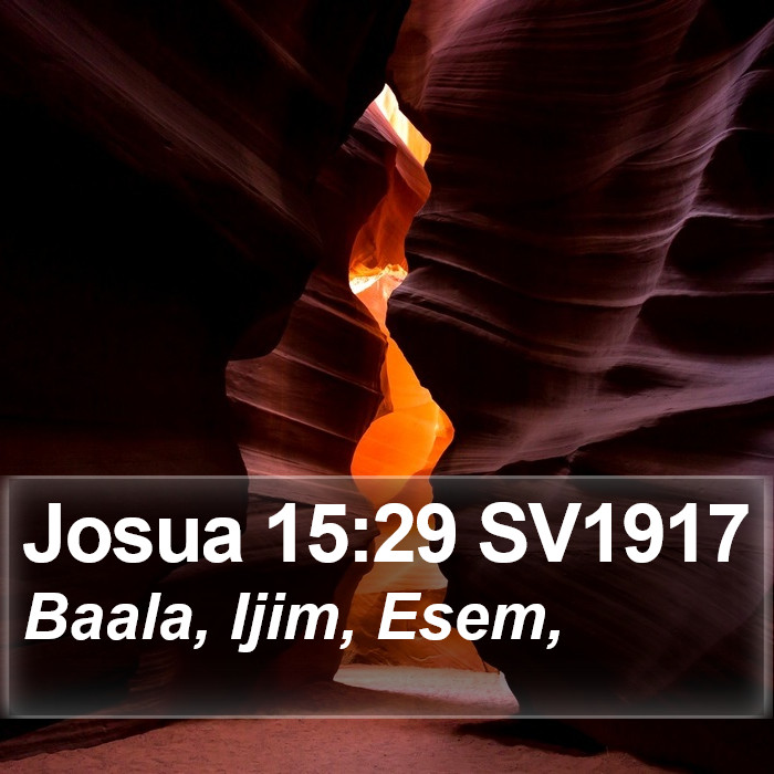 Josua 15:29 SV1917 Bible Study