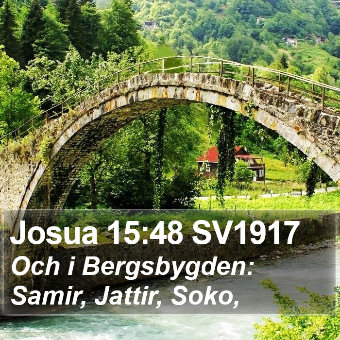 Josua 15:48 SV1917 Bible Study