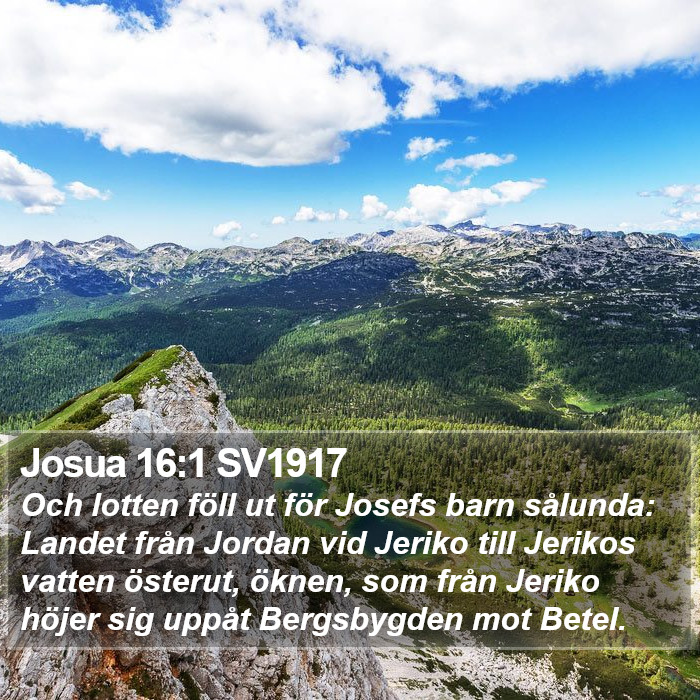 Josua 16:1 SV1917 Bible Study