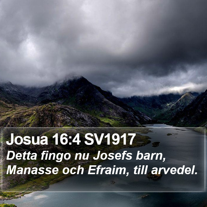 Josua 16:4 SV1917 Bible Study