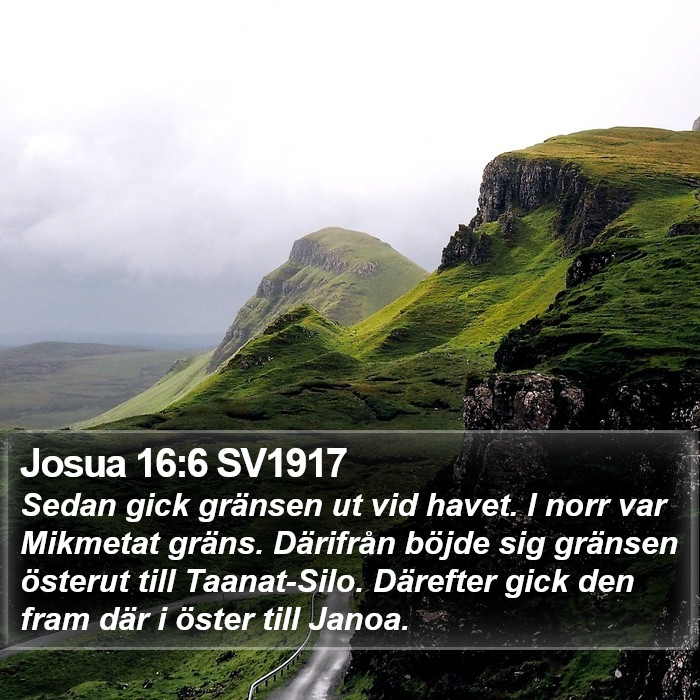 Josua 16:6 SV1917 Bible Study