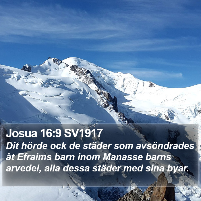 Josua 16:9 SV1917 Bible Study