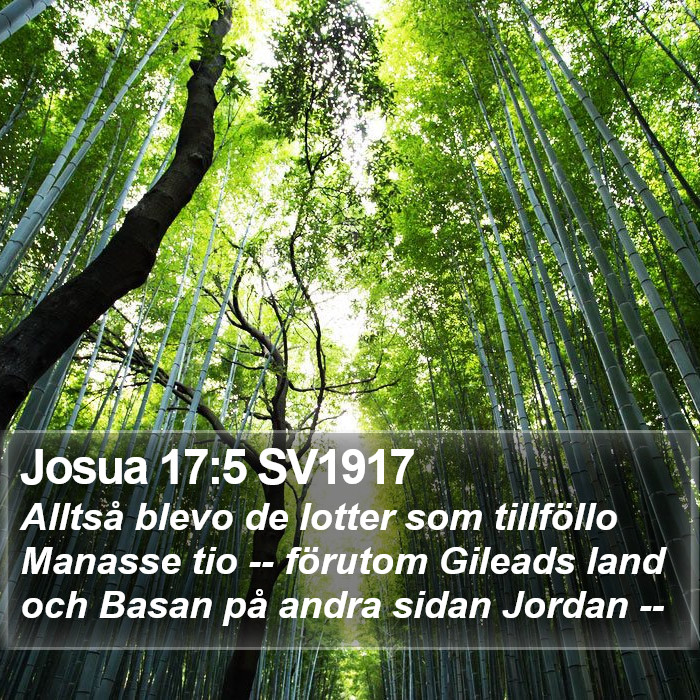 Josua 17:5 SV1917 Bible Study