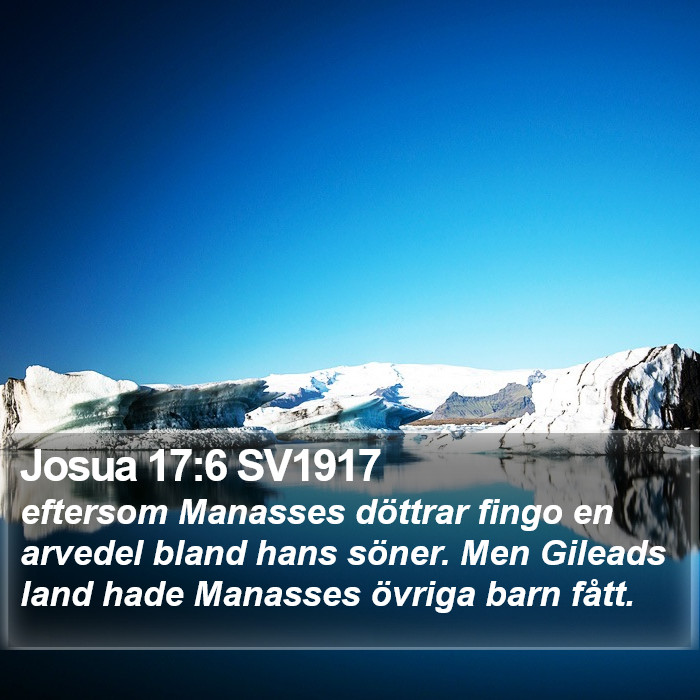 Josua 17:6 SV1917 Bible Study