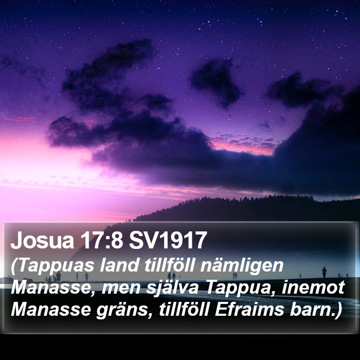 Josua 17:8 SV1917 Bible Study