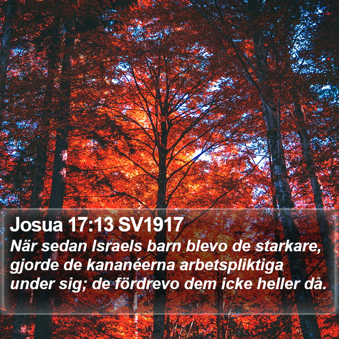Josua 17:13 SV1917 Bible Study