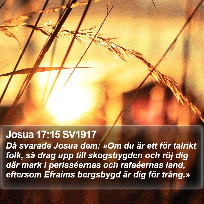 Josua 17:15 SV1917 Bible Study
