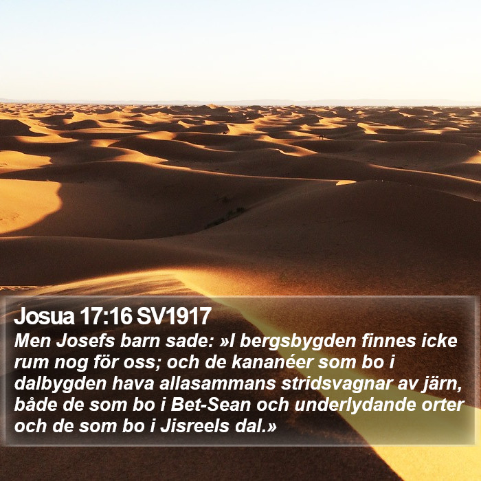 Josua 17:16 SV1917 Bible Study
