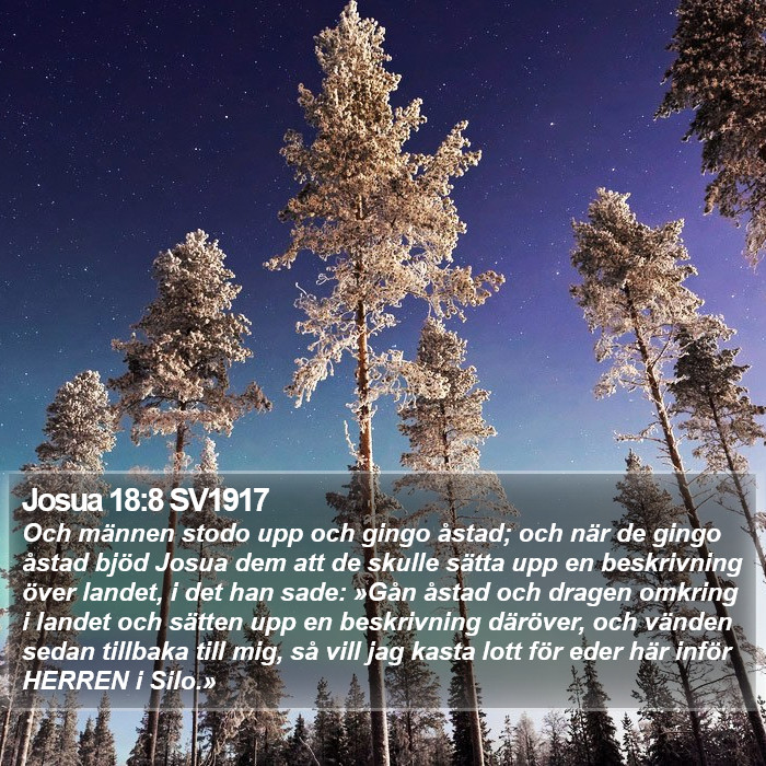 Josua 18:8 SV1917 Bible Study