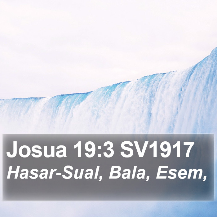 Josua 19:3 SV1917 Bible Study