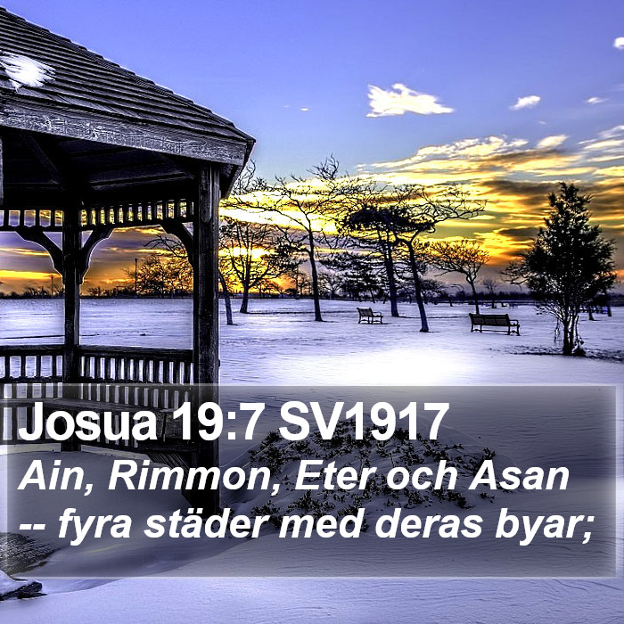 Josua 19:7 SV1917 Bible Study