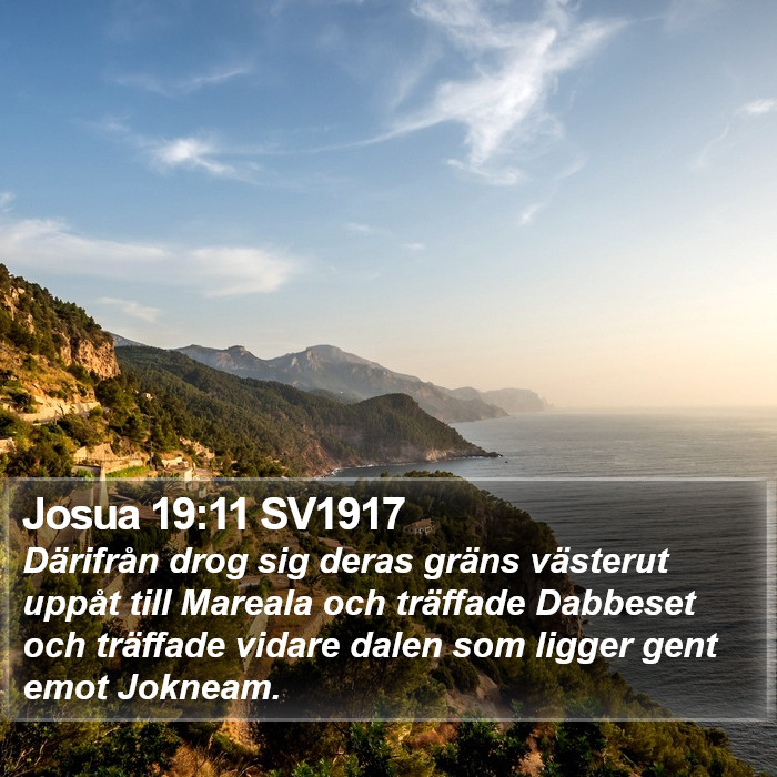 Josua 19:11 SV1917 Bible Study