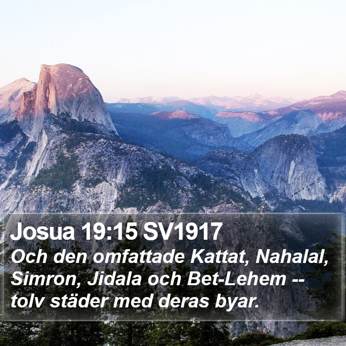 Josua 19:15 SV1917 Bible Study