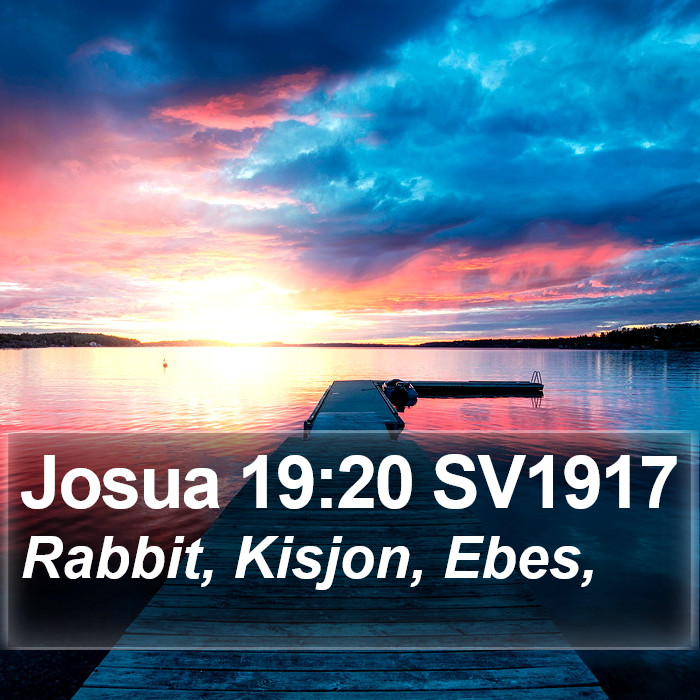 Josua 19:20 SV1917 Bible Study