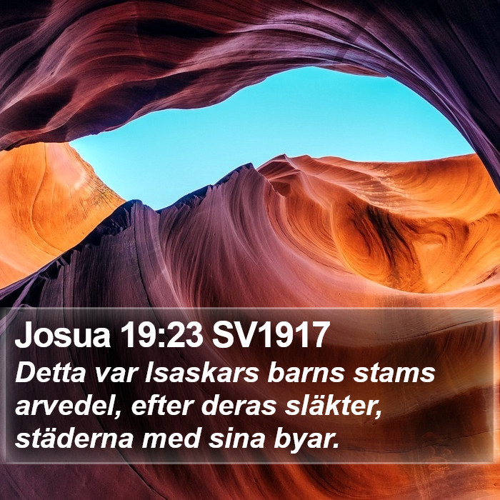 Josua 19:23 SV1917 Bible Study