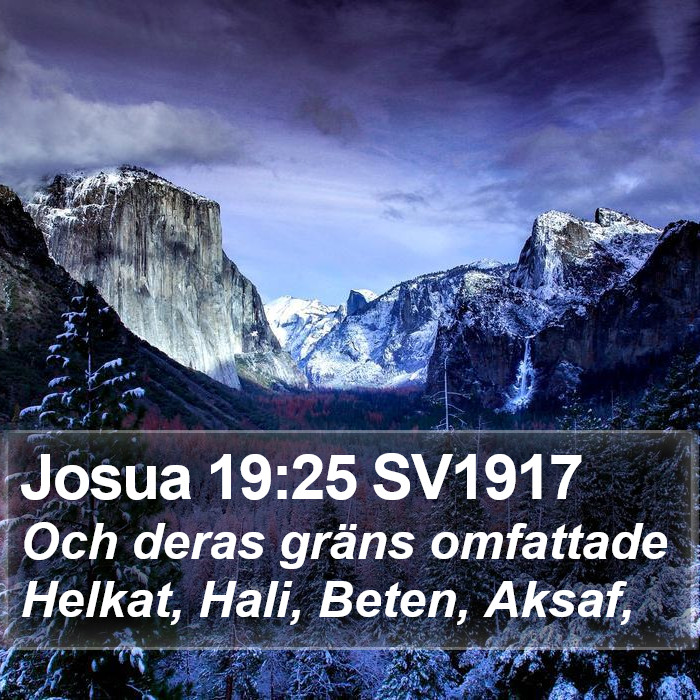 Josua 19:25 SV1917 Bible Study