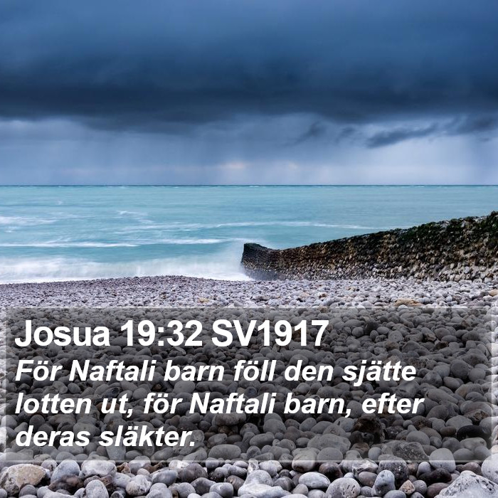 Josua 19:32 SV1917 Bible Study