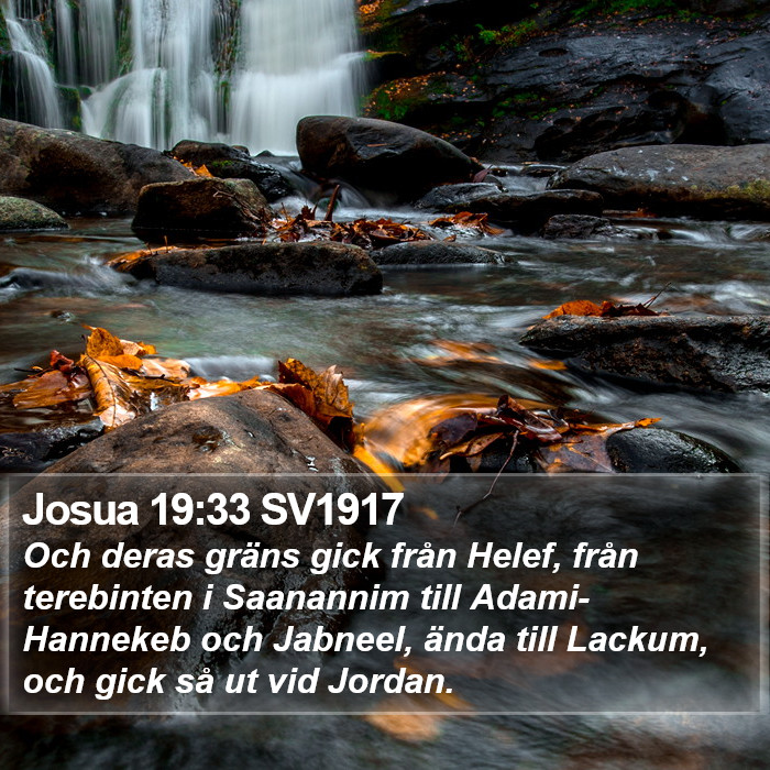 Josua 19:33 SV1917 Bible Study