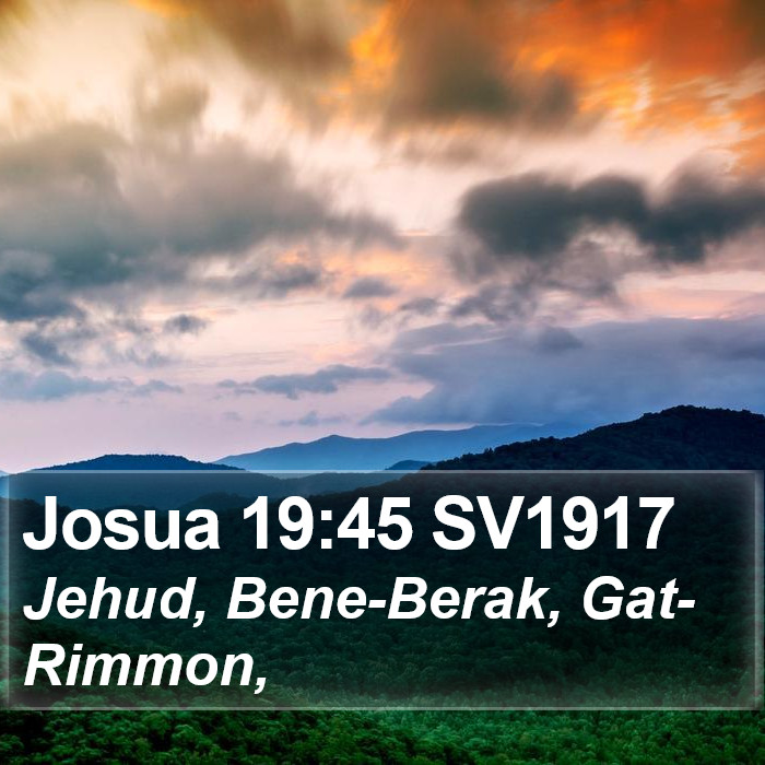 Josua 19:45 SV1917 Bible Study