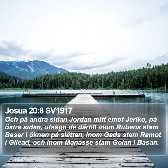 Josua 20:8 SV1917 Bible Study