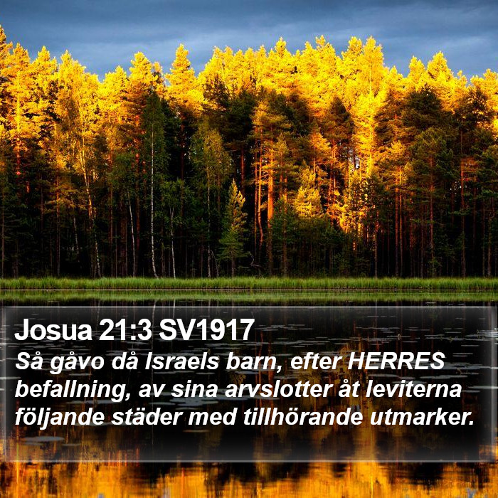 Josua 21:3 SV1917 Bible Study