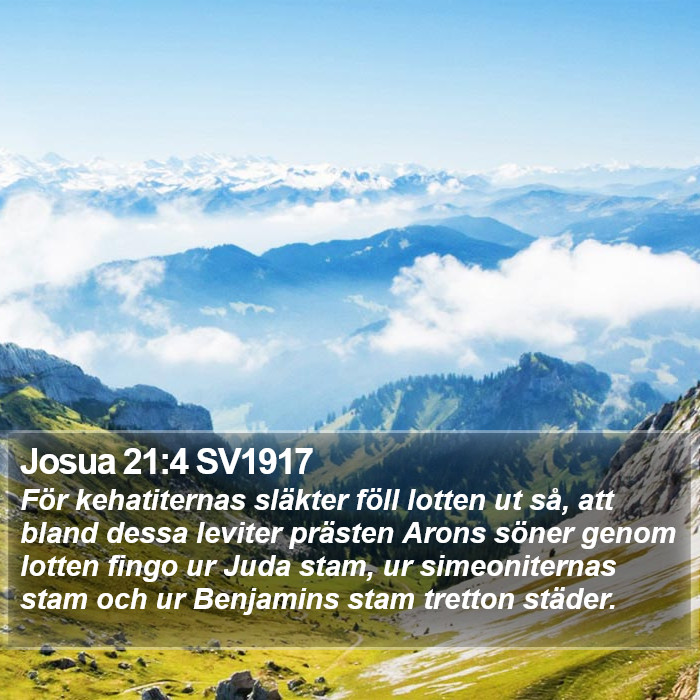 Josua 21:4 SV1917 Bible Study