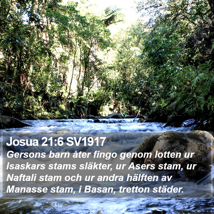 Josua 21:6 SV1917 Bible Study