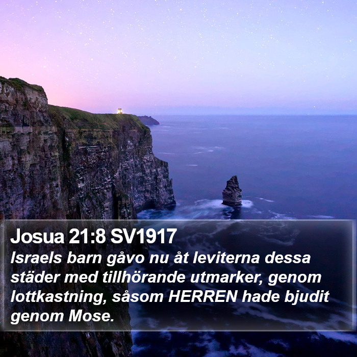 Josua 21:8 SV1917 Bible Study