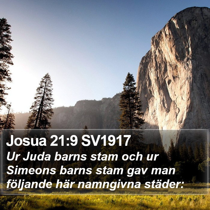 Josua 21:9 SV1917 Bible Study