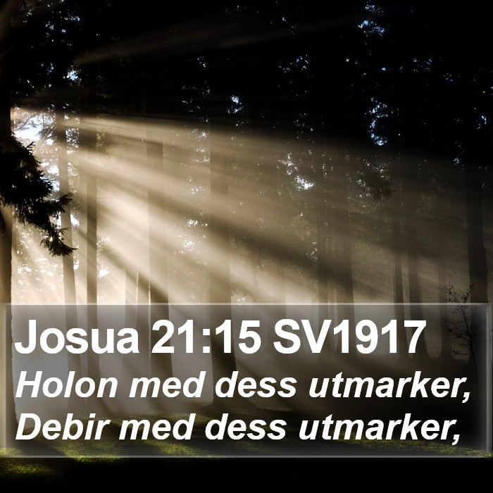 Josua 21:15 SV1917 Bible Study