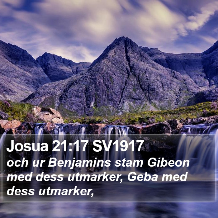 Josua 21:17 SV1917 Bible Study