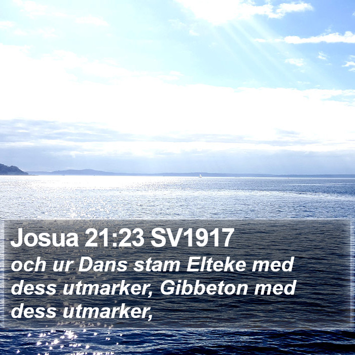 Josua 21:23 SV1917 Bible Study